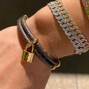 Louis Vuitton Keep It Twice monogrammed bracelet